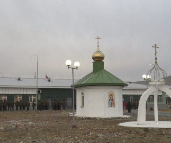 В Туве освящен новый воинский храм