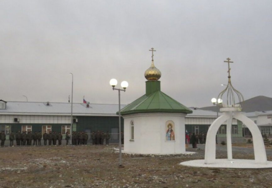 В Туве освящен новый воинский храм