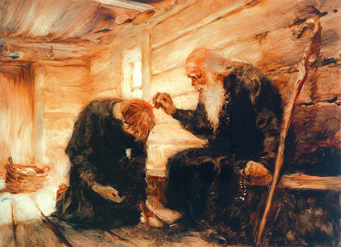 У одного старца был ученик, который отличался послушанием и при этом был хорошим писцом. Старец любил его за послушание. У старца было также одиннадцать других учеников, и они стали скорбеть о том, что старец любит писца больше их...