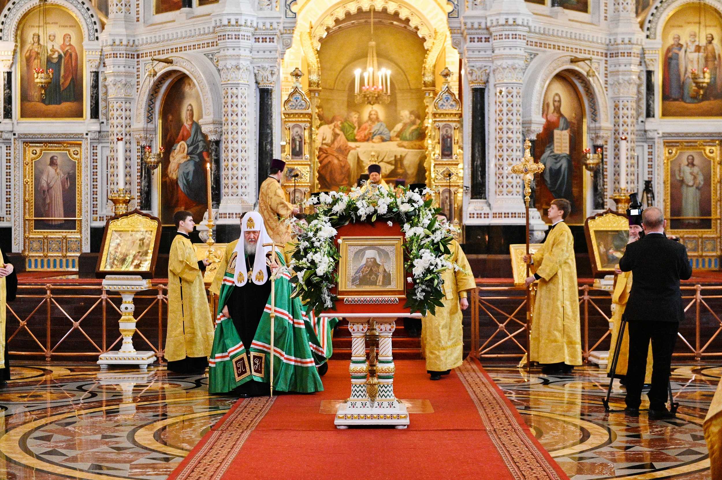 2 декабря 2019 года, в день памяти святителя Филарета, митрополита Московского, Святейший Патриарх Московский и всея Руси Кирилл совершил Божественную литургию в кафедральном соборном Храме Христа Спасителя. По окончании богослужения Предстоятель